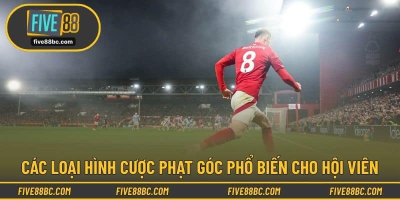Các loại hình cược phạt góc phổ biến cho hội viên